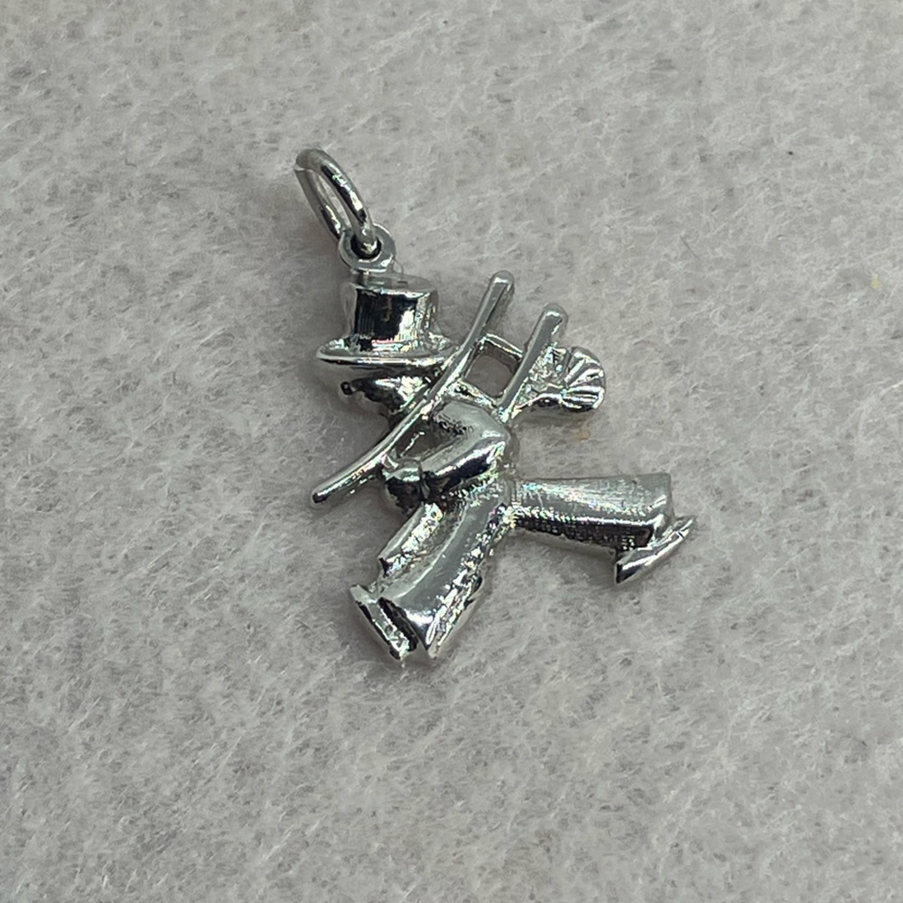 Vtg 925 Sterling Silver Chimney Sweep Sweeper Charm / Pendant